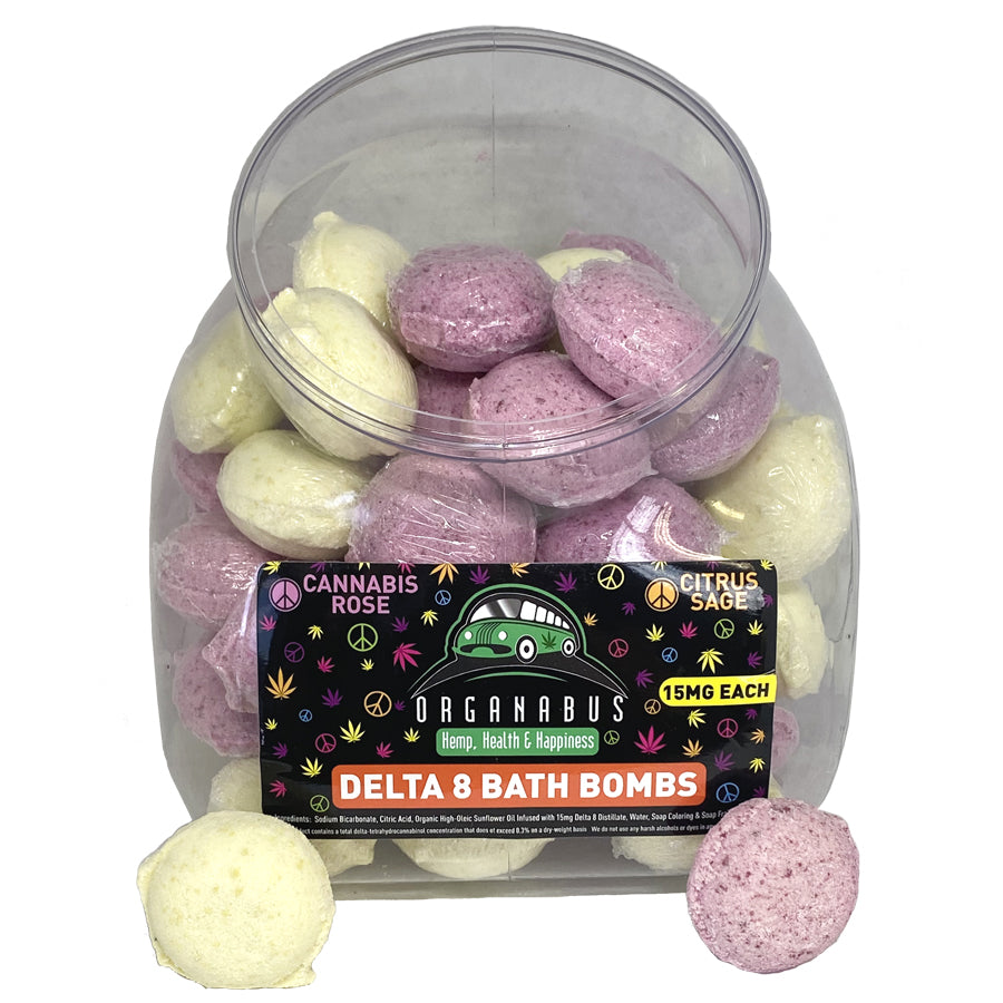 Organabus Delta 8 Mini Bath Bombs - Shire Leaf