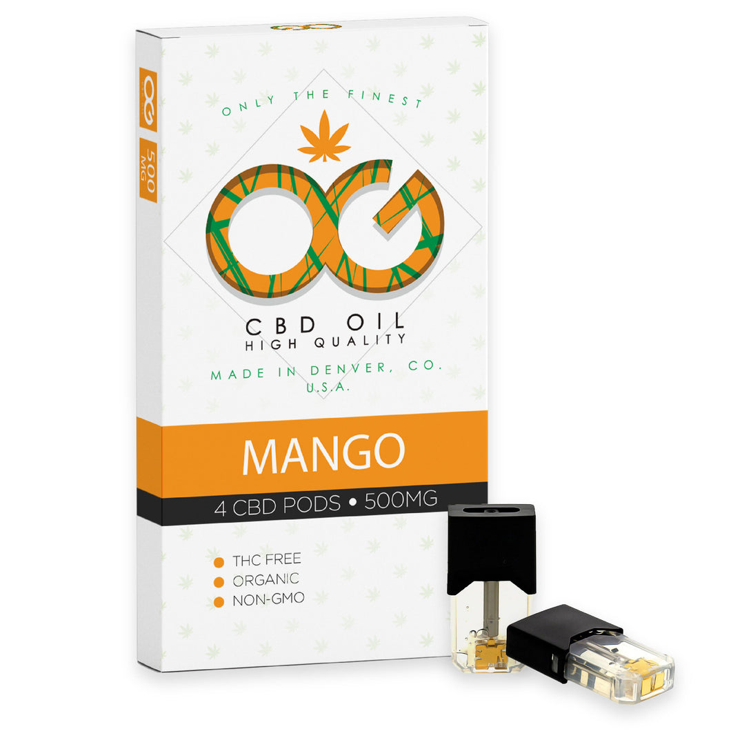 OG Labs - Mango CBD Pods (Pack of 4) - Shire Leaf