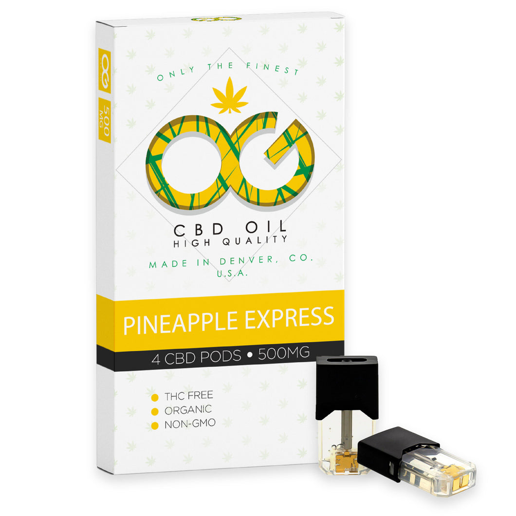 OG Labs - Pineapple Express CBD Pods (Pack of 4) - Shire Leaf