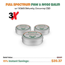Load image into Gallery viewer, Hemp Infused Paw &amp; Nose Balm - Shire Leaf
