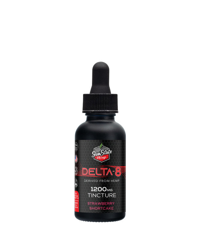 Delta 8 Strawberry Shortcake Tincture 1200mg - Shire Leaf